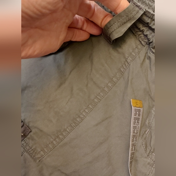 Women's Olive Baggy Multuple Pockets Cargo Pants - Picture 13 of 16